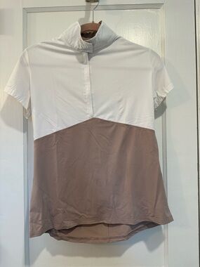 70 Degrees - The Chevron Block Show Shirt + Convertible Polo- Fawn Pink